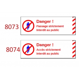 Plaque de sécurité de gares 8073 8074 échelle zéro