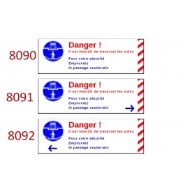 Plaque de sécurité de gares 8090-8091-8092 échelle zéro