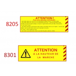 Plaque de sécurité de gares 8205-8301 échelle zéro