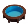 Piscine ronde hors-sol, échelle Ho 1/87
