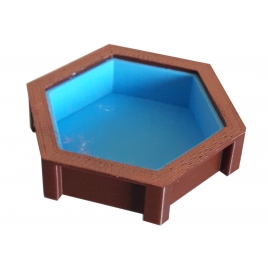 Piscine Hors sol hexagonale échelle Ho, 1/87