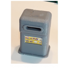 Borne de recyclage pour papier, échelle zéro