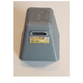 Borne de recyclage  pyramide pour papier, échelle Ho