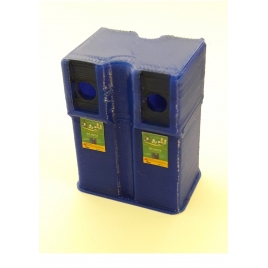 Borne de recyclage pour verre, échelle Ho