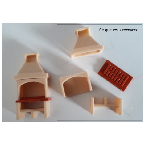 Barbecue d'extérieur, échelle zéro