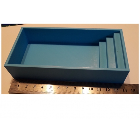 Grande piscine, échelle zéro