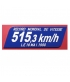 Plaque record du monde de vitesse 515,3 km/h