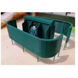 Vespasienne échelle Zéro