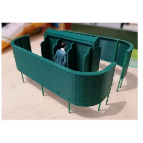 Vespasienne échelle Zéro