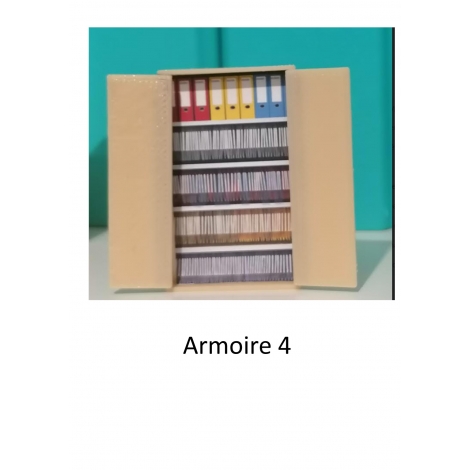 Armoire de bureau ou ateliers, mod 4, échelle zéro