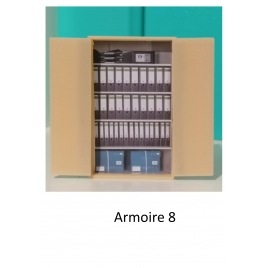 Armoire de bureau ou d'atelier, mod 8, échelle zéro