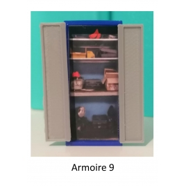Armoire d'atelier, mod 9, magnétoscopie, échelle zéro