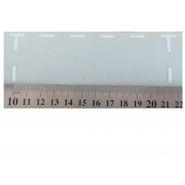 5 Places de stationnement blanches, transfert échelle Zéro