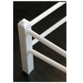 Poteau d'angle pour clôture béton "Paddock" 1/32