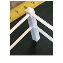 4 poteaux d'angle pour clôture paddock 1/32
