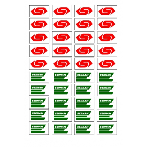 Autocollants Sernam 1/43,5- G40, G10, G50, G71 et G80