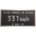Plaques records du monde